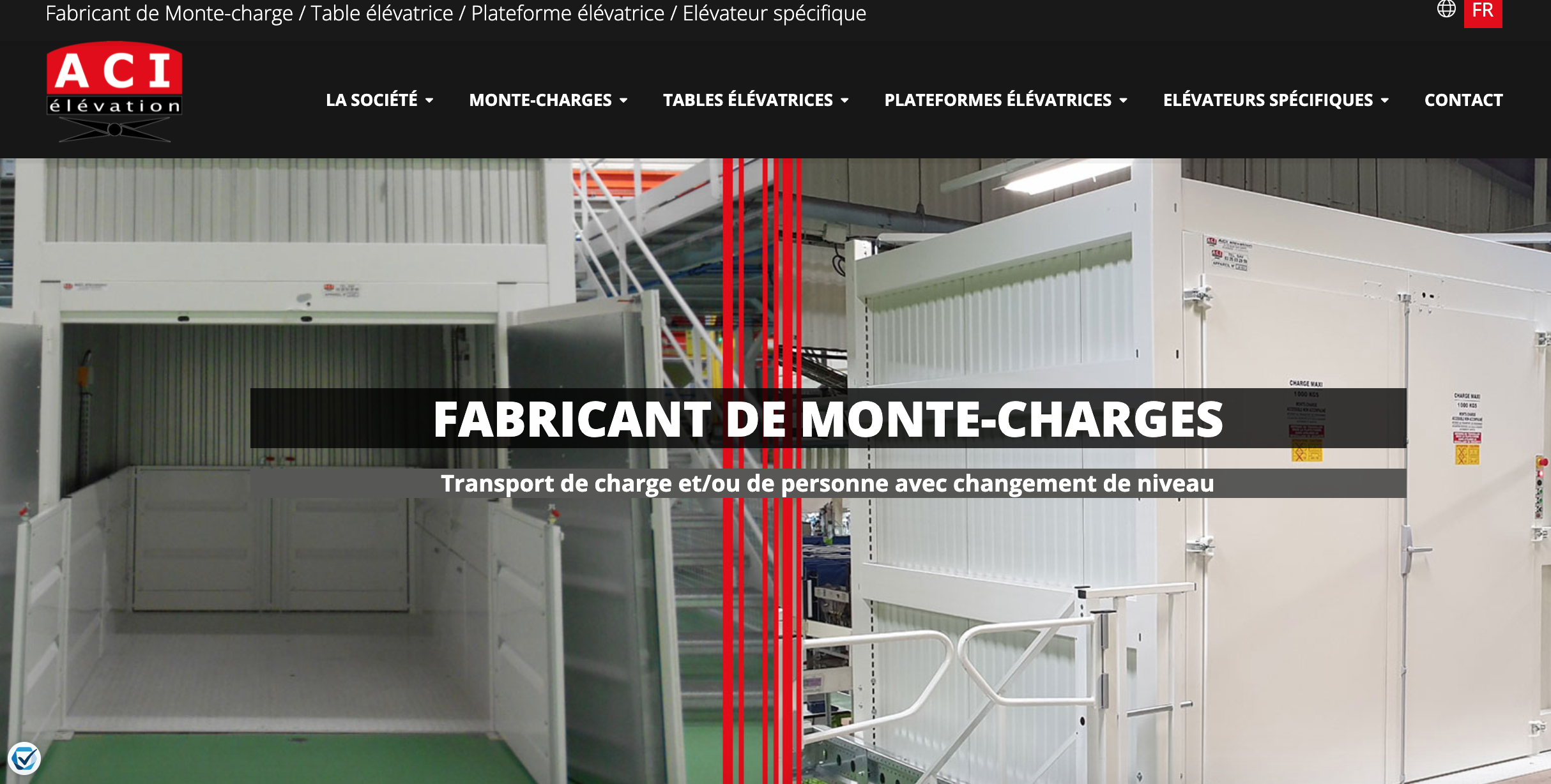 site internet ACI élévation